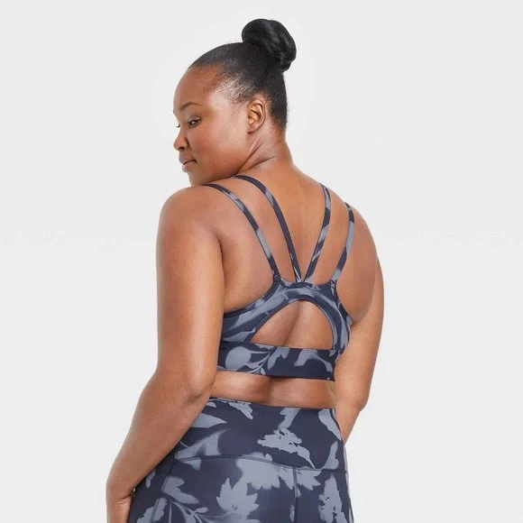 All in Motion Women's Light Support Strappy Racerback Bra | Size Large - Picture 9 of 13